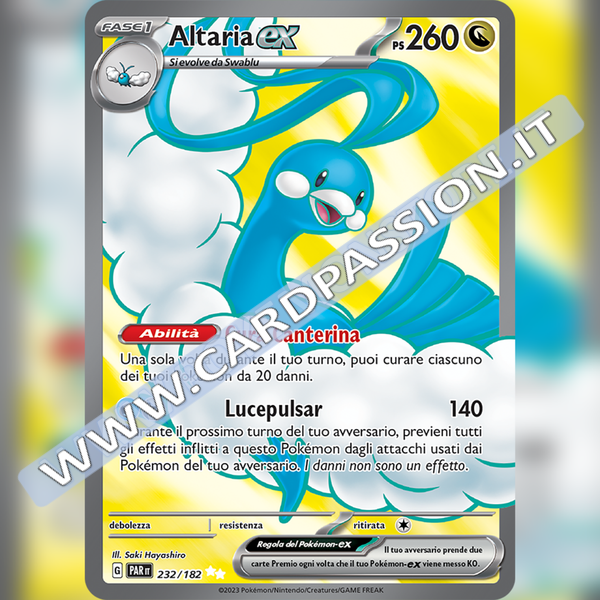 232/182 Altaria ex (Full Art) | Paradosso Temporale