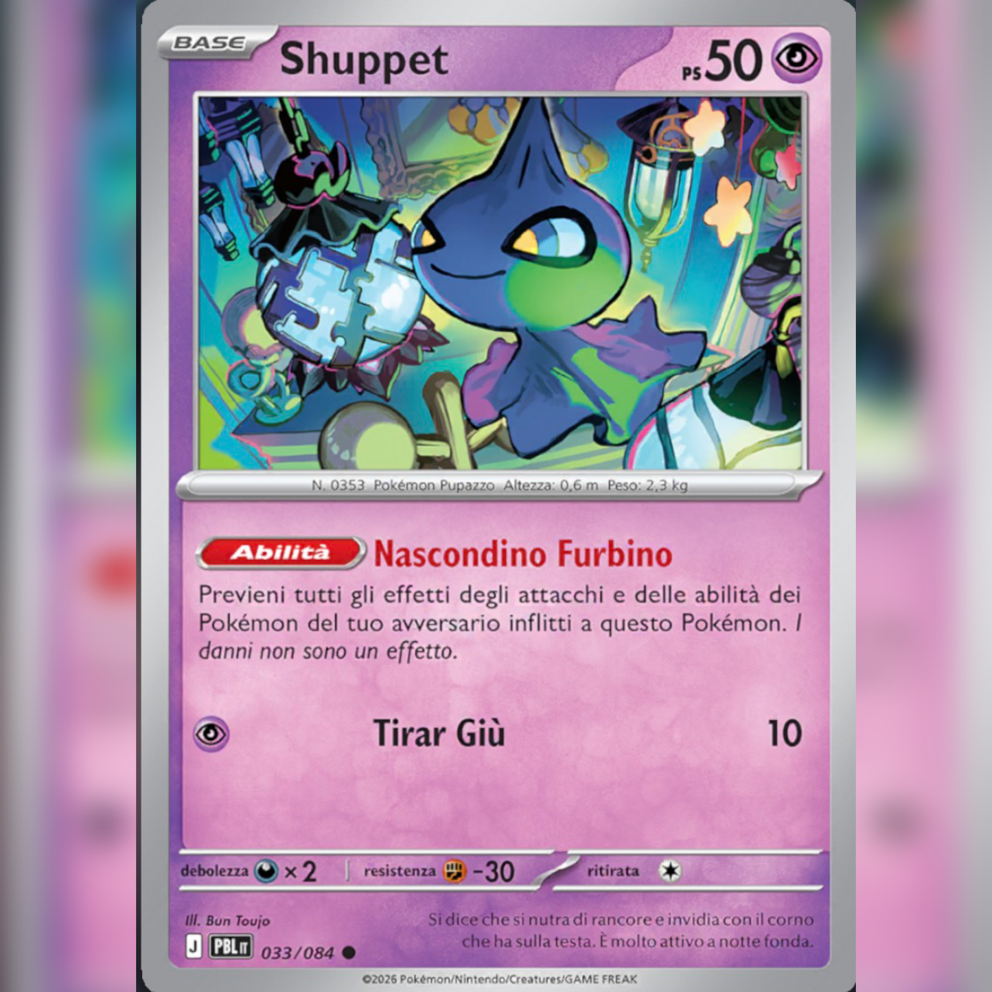 033/084 Shuppet | Buio Pesto