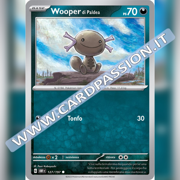 127/197 Wooper di Paldea | Ossidiana Infuocata