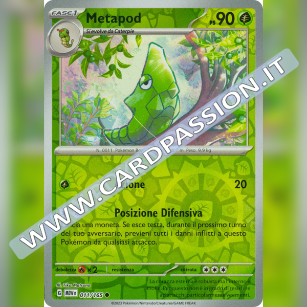 011/165 Metapod Reverse | Scarlatto e Violetto 151