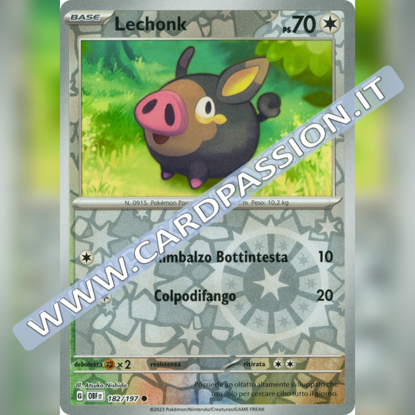 182/197 Lechonk Reverse | Ossidiana Infuocata