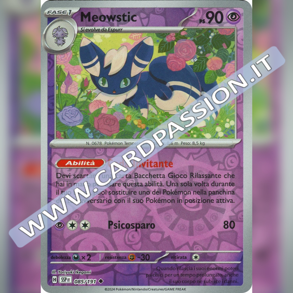 085/191 Meowstic Reverse | Scintille Folgoranti