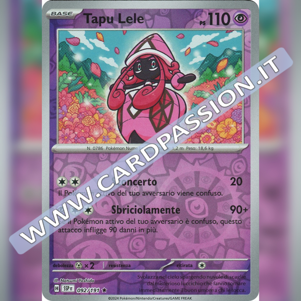 092/191 Tapu Lele Reverse | Scintille Folgoranti