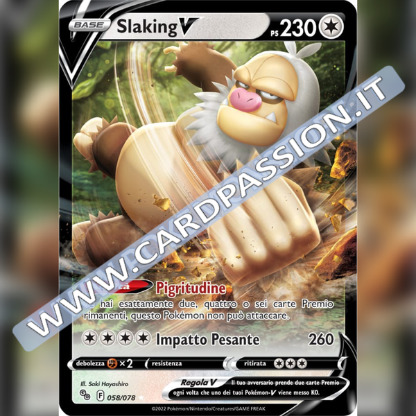 058/078 Slaking V | Pokemon GO - Card Passion