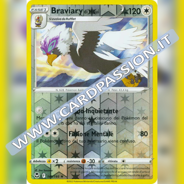 149/195 Braviary di Hisui Reverse | Tempesta Argentata