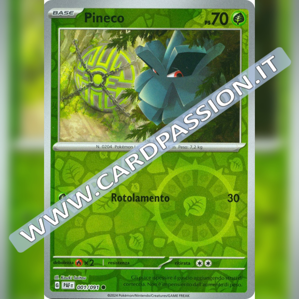001/091 Pineco Reverse | Destino di Paldea