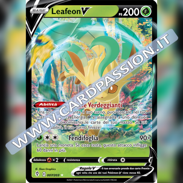 007/203 Leafeon V | Evoluzioni Eteree - Card Passion