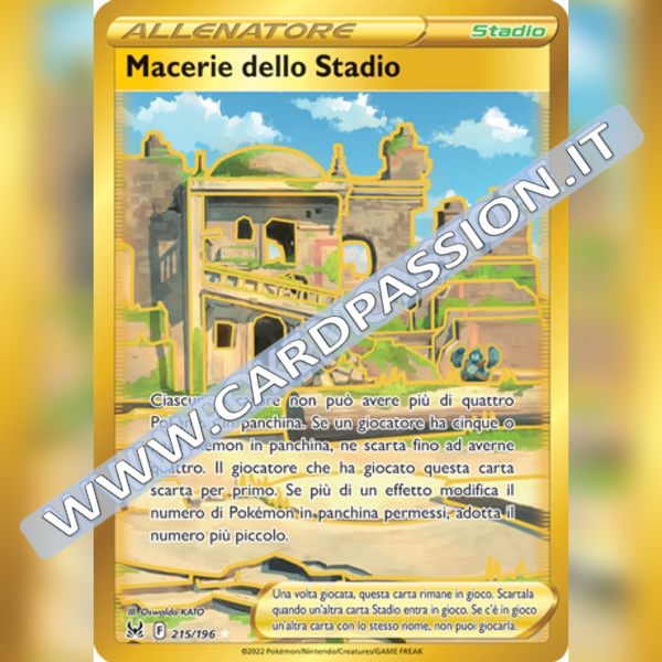 215/196 Macerie dello Stadio Gold | Origine Perduta - Card Passion