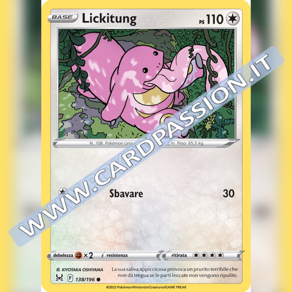 138/196 Lickitung | Origine Perduta - Card Passion