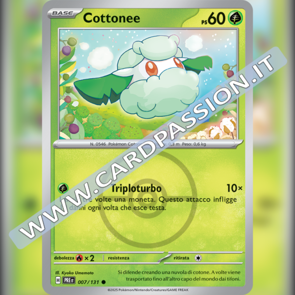 007/131 Cottonee Poke Ball Reverse | Evoluzioni Prismatiche