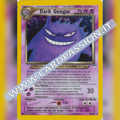 6/105 Dark Gengar Holo Good | Neo Destiny (IT)