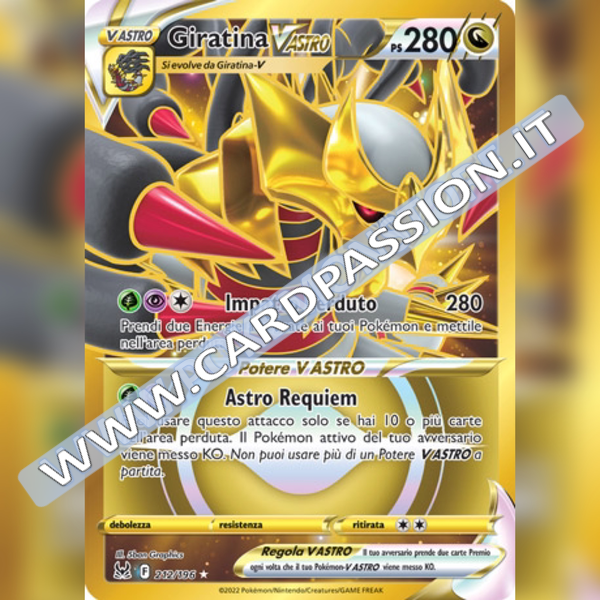 212/196 Giratina VAstro Gold | Origine Perduta - Card Passion