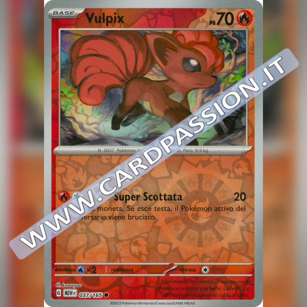 037/165 Vulpix Reverse | Scarlatto e Violetto 151