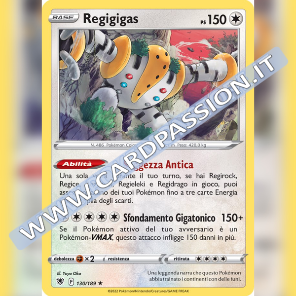 130/189 Regigigas Rara Holo | Lucentezza Siderale - Card Passion
