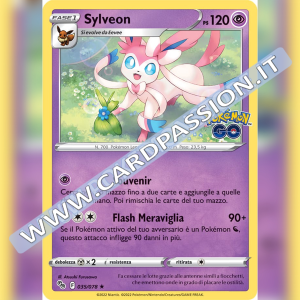 035/078 Sylveon Rara Holo | Pokemon GO - Card Passion