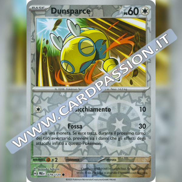 079/131 Dunsparce Reverse | Evoluzioni Prismatiche