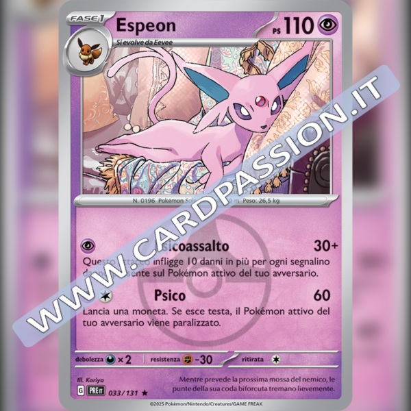 033/131 Espeon Master Ball Reverse | Evoluzioni Prismatiche