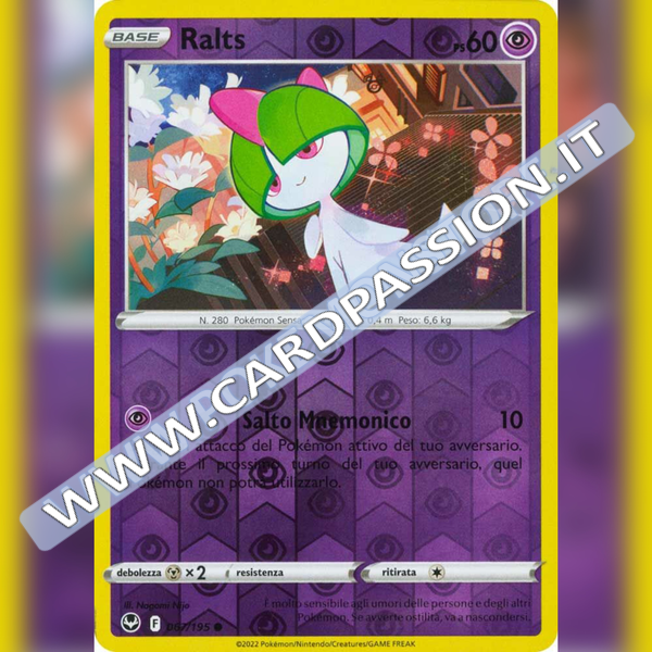 067/195 Ralts Reverse | Tempesta Argentata