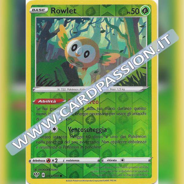 011/189 Rowlet Comune Reverse | Fiamme Oscure - Card Passion
