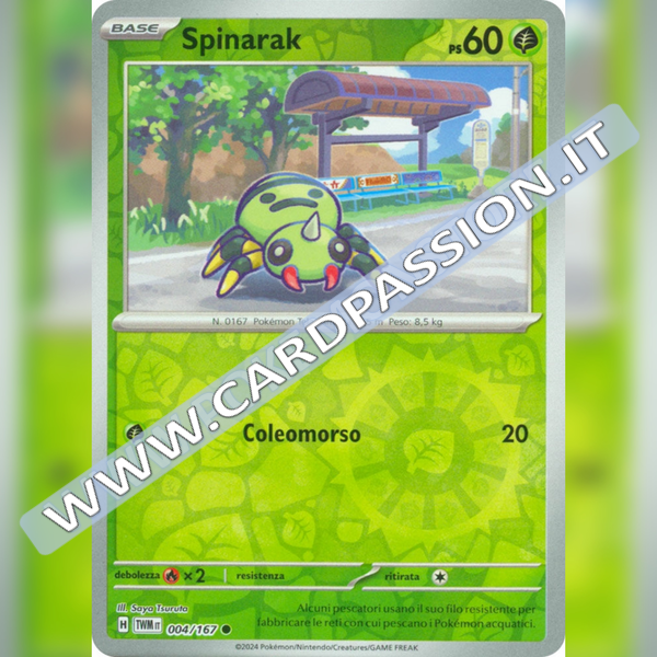 004/167 Spinarak Reverse | Crepuscolo Mascherato