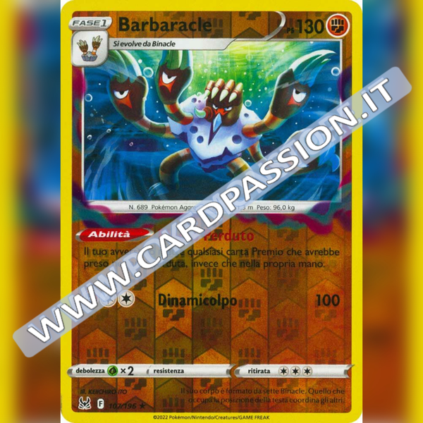 107/196 Barbaracle Reverse | Origine Perduta - Card Passion