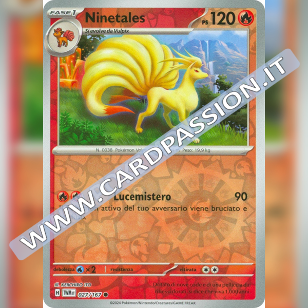 027/167 Ninetales Reverse | Crepuscolo Mascherato