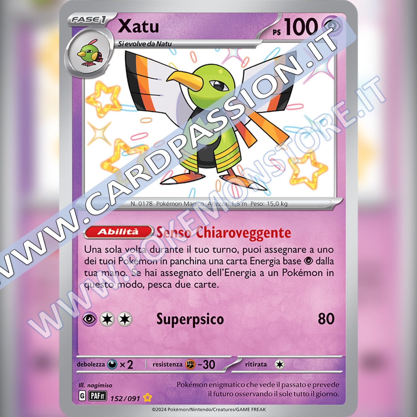 152/091 Xatu Shiny | Destino di Paldea