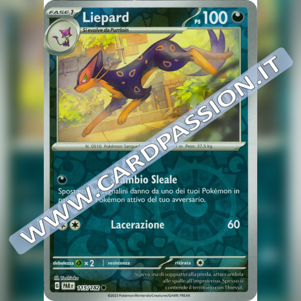 115/182 Liepard Reverse | Paradosso Temporale