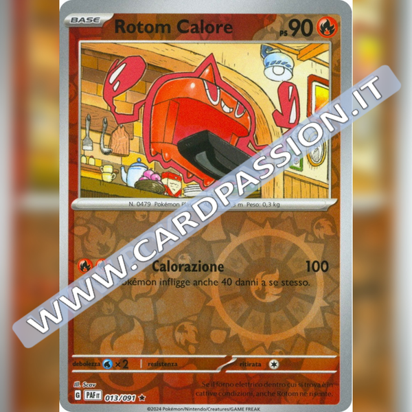 013/091 Rotom Calore Reverse | Destino di Paldea