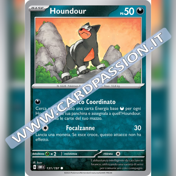 131/197 Houndour | Ossidiana Infuocata