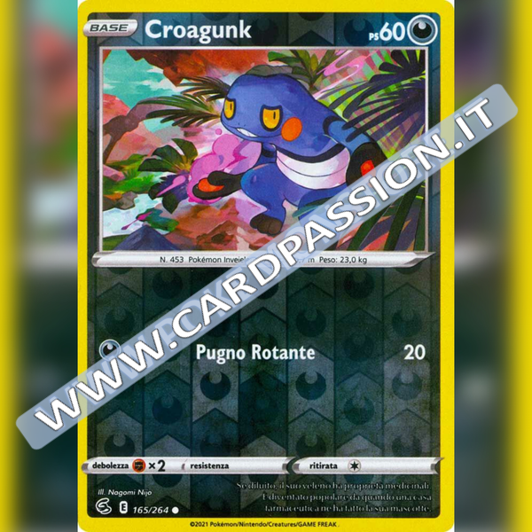 165/264 Croagunk Reverse | Colpo Fusione - Card Passion