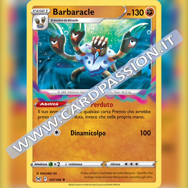 107/196 Barbaracle Holo | Origine Perduta - Card Passion