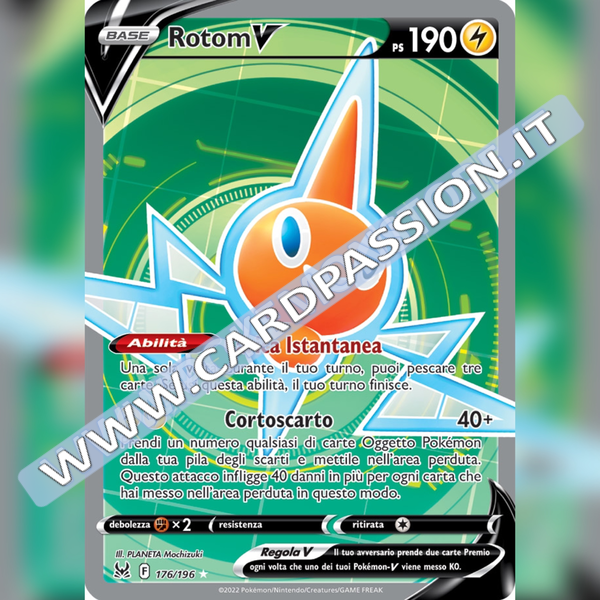 176/196 Rotom V (Full Art) | Origine Perduta - Card Passion