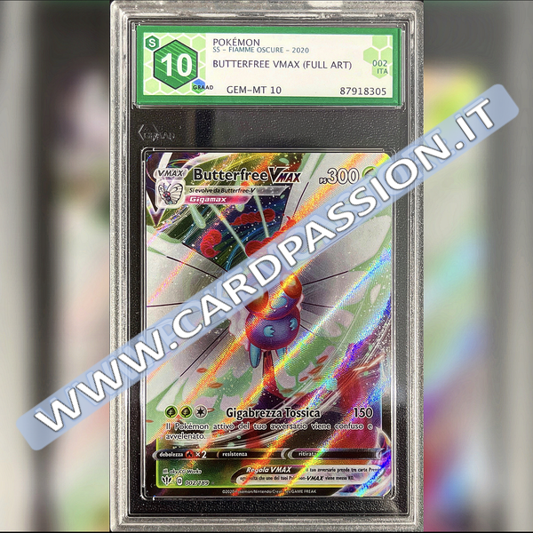 002/189 Butterfee VMax | Fiamme Oscure - Graad 10 - Card Passion