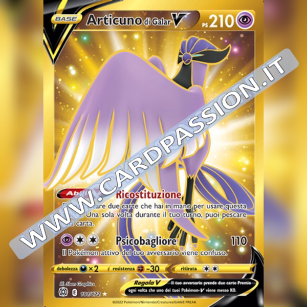 181/172 Articuno di Galar V Gold | Astri Lucenti - Card Passion