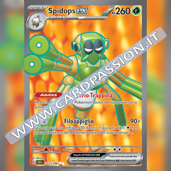 223/198 Spidops ex (Full Art) | Scarlatto e Violetto