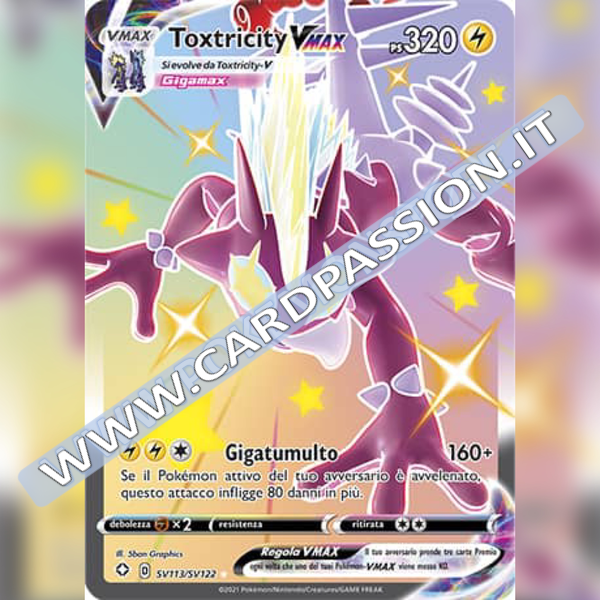 SV113/SV122 Toxtricity VMax Shiny | Destino Splendente - Card Passion