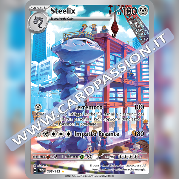 208/182 Steelix Illustrazione Rara | Paradosso Temporale