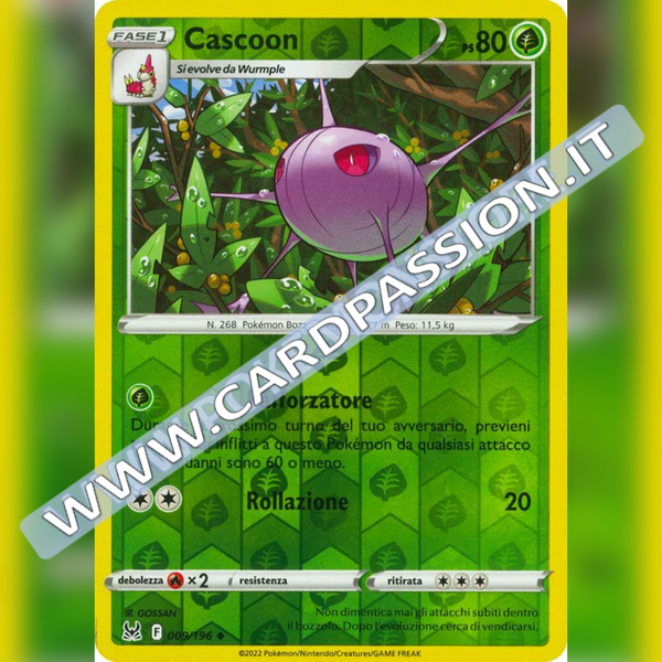 009/196 Cascoon Reverse | Origine Perduta - Card Passion
