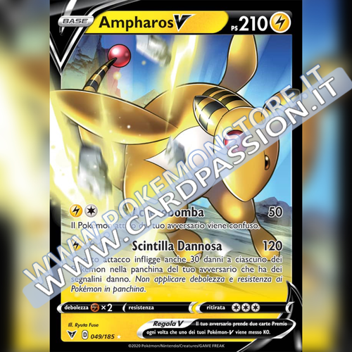 049/185 Ampharos V | Voltaggio Sfolgorante - Card Passion