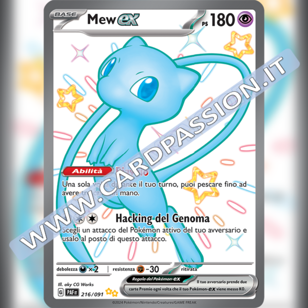 216/091 Mew ex Ultra Shiny | Destino di Paldea