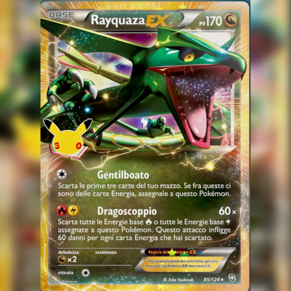 _ 85/124 Rayquaza-EX | 30esimo Anniversario