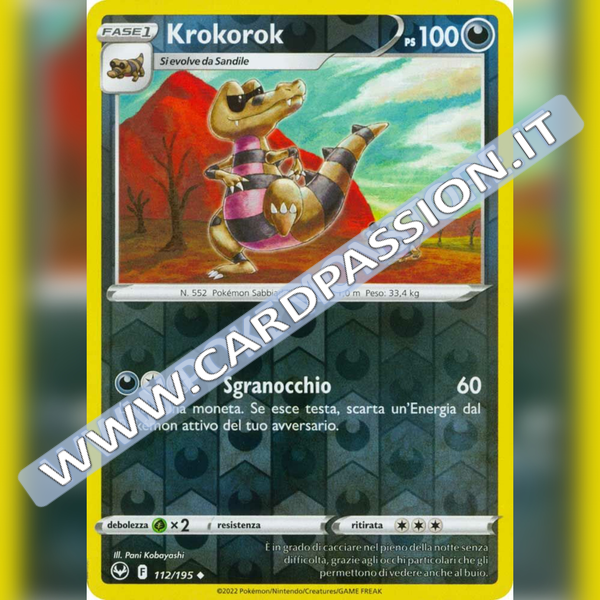 112/195 Krokorok Reverse | Tempesta Argentata