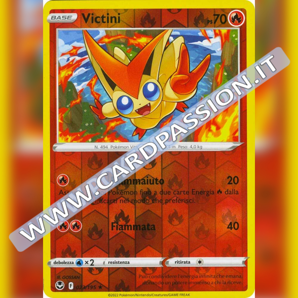 023/195 Victini Reverse | Tempesta Argentata