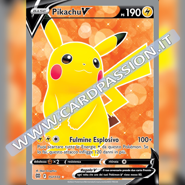 157/172 Pikachu V (Full Art) | Astri Lucenti - Card Passion