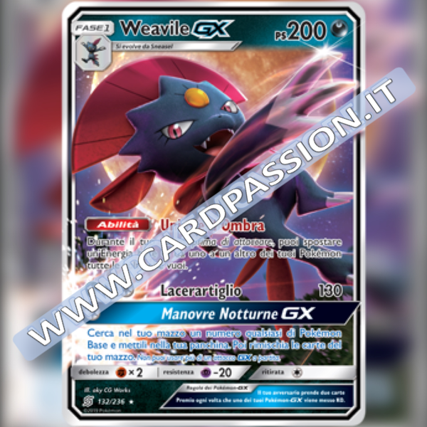 132/236 Weavile GX | Sintonia Mentale - Card Passion