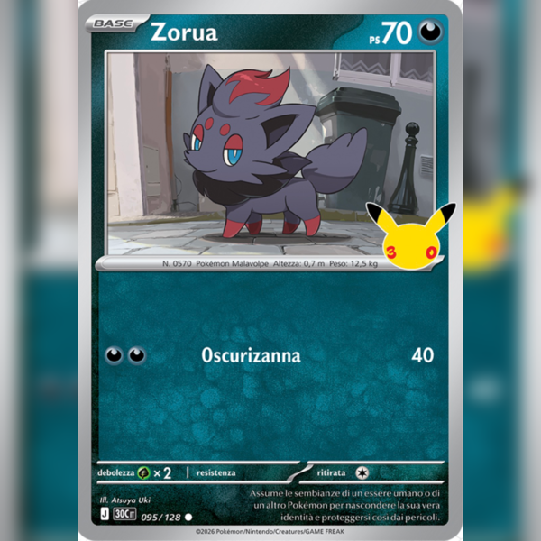 095/128 Zorua Holo | 30esimo Anniversario