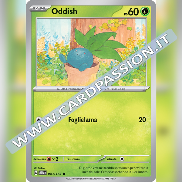 043/165 Oddish | Scarlatto e Violetto 151