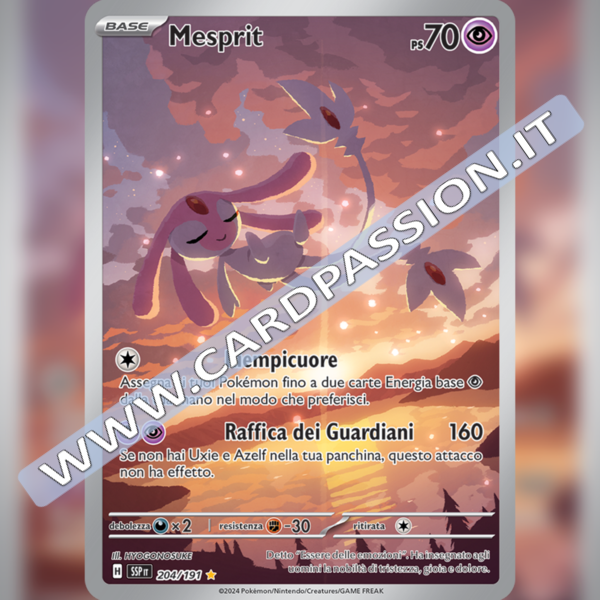 204/191 Mesprit Illustrazione Rara | Scintille Folgoranti