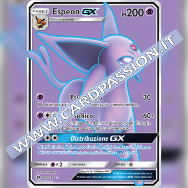 140/149 Espeon GX (Full Art) | Sole e Luna - Card Passion